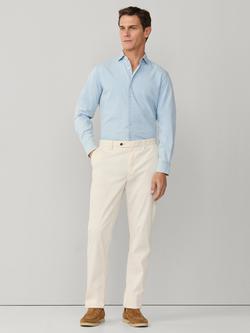 Hackett London Tailored Fit Light Wash Denim Shirt, Denim Blue - view 2, Denim Blue