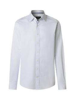 Hackett London Cotton Twill Shirt, Light Blue - view 2, Light Blue