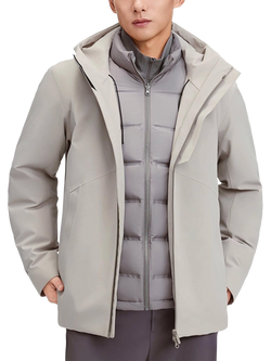 Bosideng 3 in 1 Goose Down Jacket, Ascot Grey