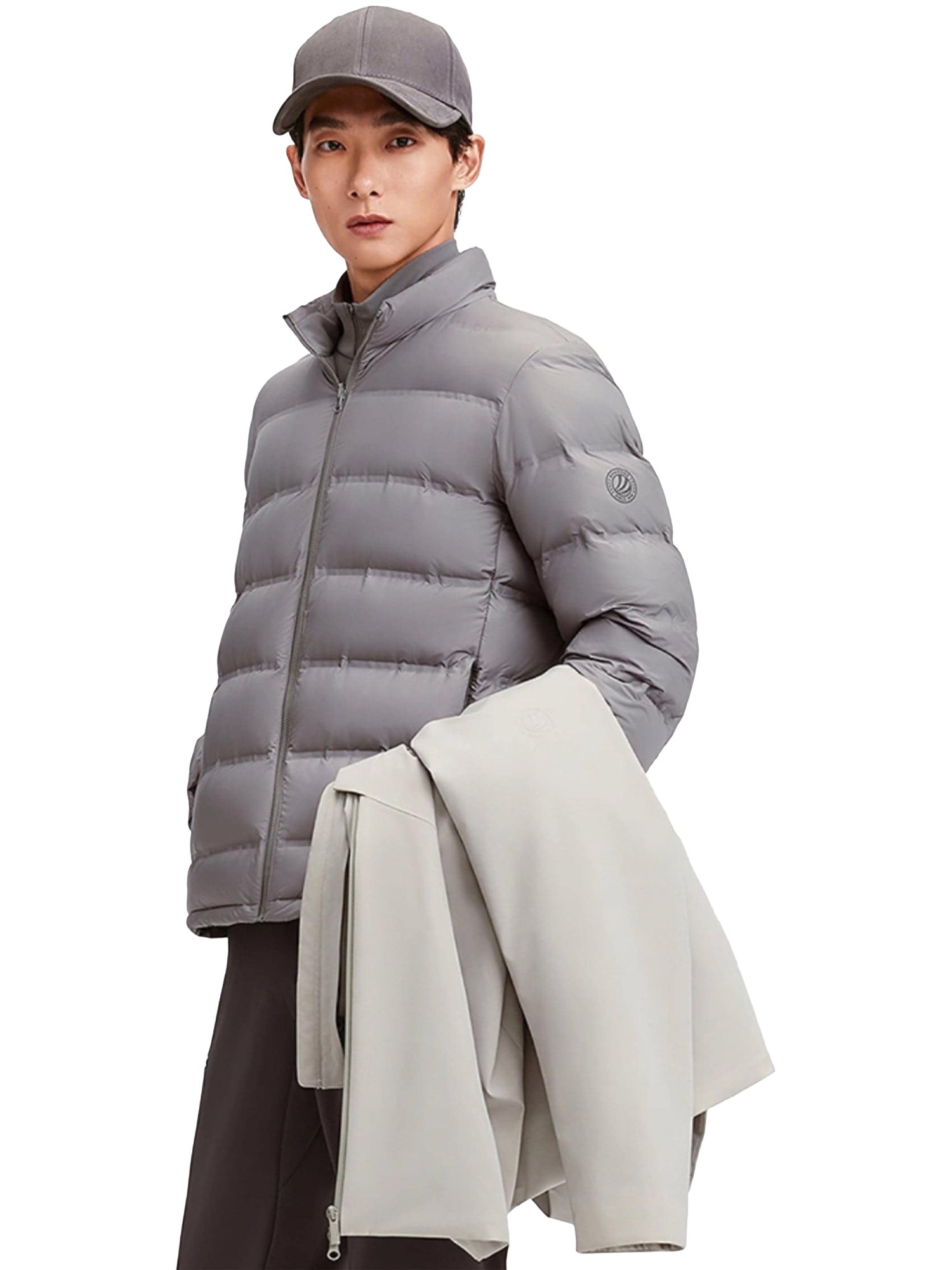 Product image 3 of 6, which shows Bosideng 3 in 1 Goose Down Jacket, Ascot Grey, XS