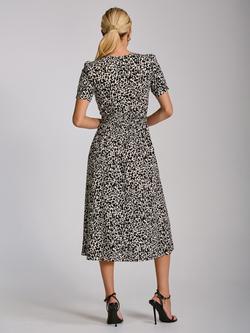 Jolie Moi Animal Print Jersey Midi Dress, White Animal - view 2, White Animal