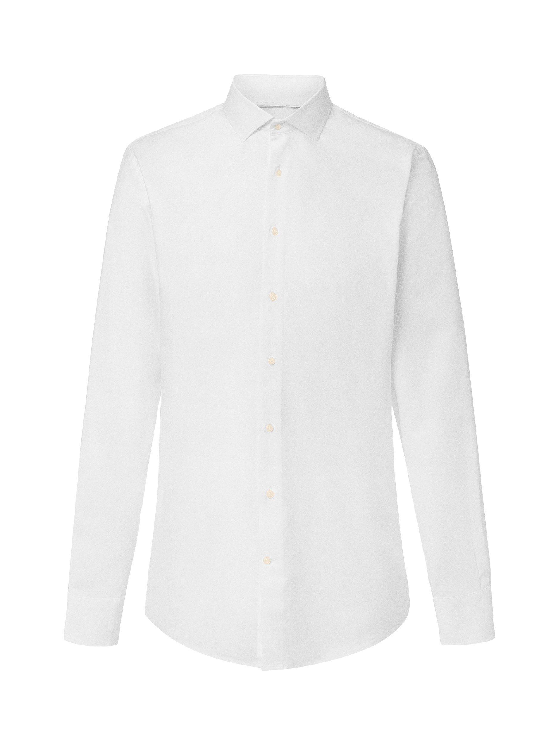 Product image 4 of 8, which shows Hackett London Tailored Fit Formal Poplin Shirt, White, S