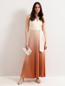 Phase Eight Sloane Ombre Midaxi Dress, Orange, Orange