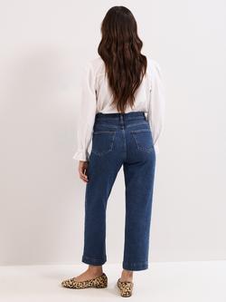 Phase Eight Lexi Cropped Straight Jeans - view 2, Blue