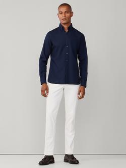 Hackett London Cotton Tailored Fit Garment Dyed Shirt - view 2, Old Navy