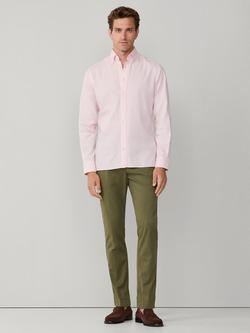 Hackett London Cotton Tailored Fit Garment Dyed Shirt - view 2, Pink