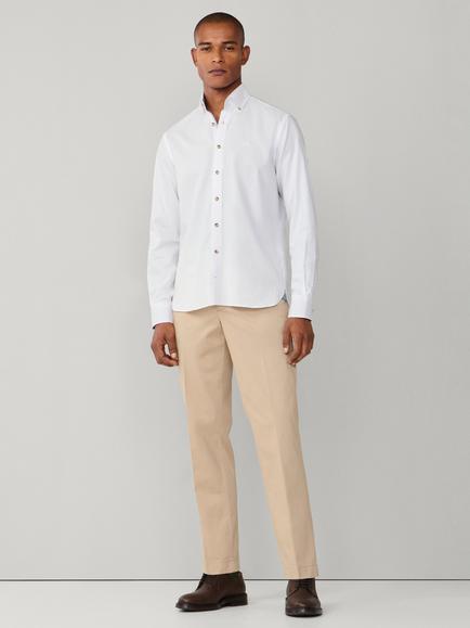Hackett London Herringbone Shirt - view 2, Optic White
