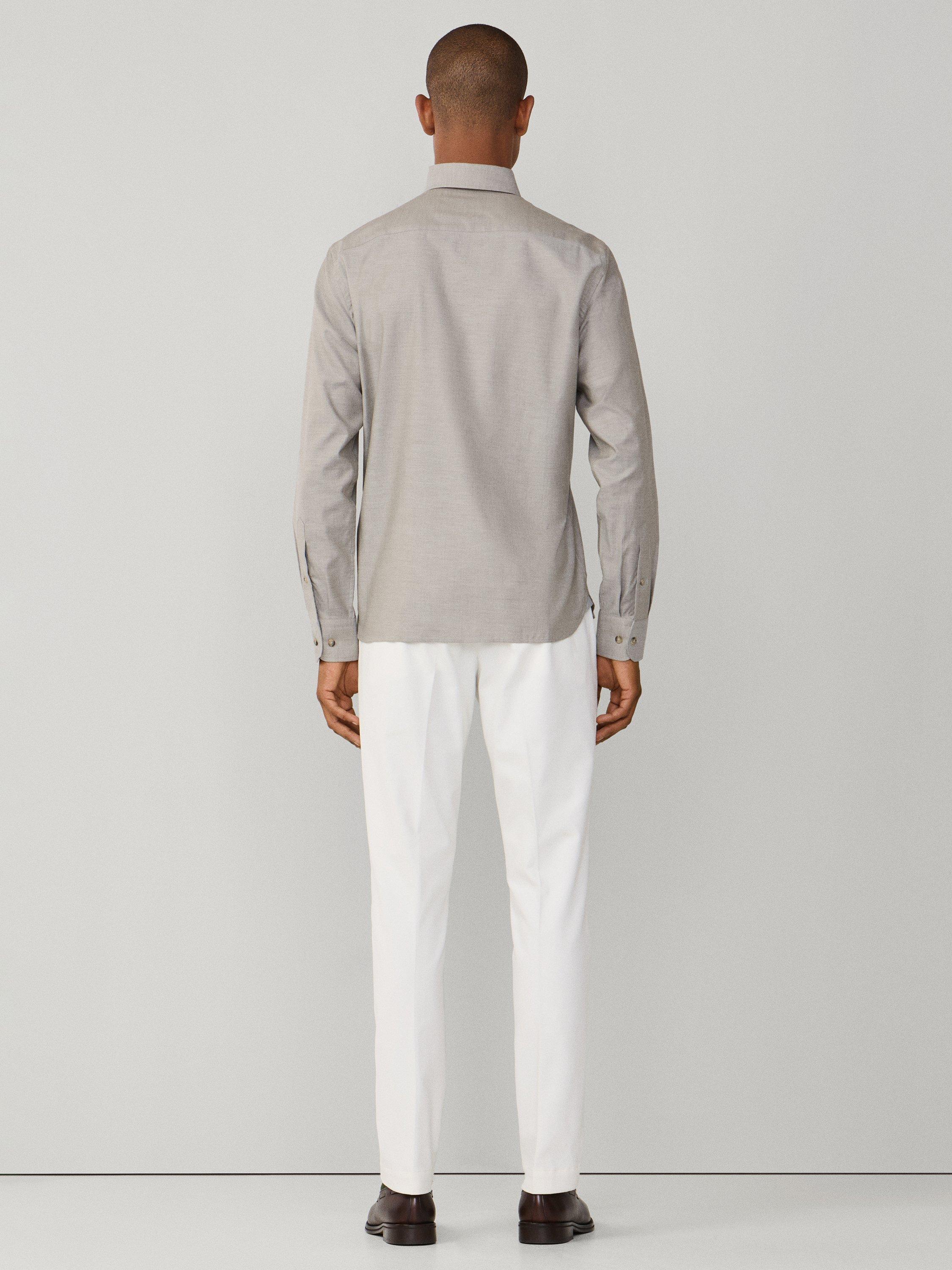 Product image 3 of 8, which shows Hackett London Herringbone Shirt, Green, XS