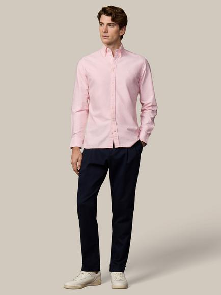 Hackett London Heritage Tailored Fit Button Down Cotton Shirt - view 2, Baby Pink