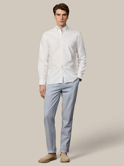 Hackett London Heritage Cotton Tailored Fit Stripe Shirt, Optic White - view 2, Optic White