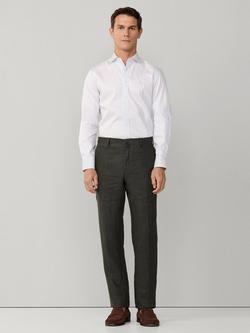 Hackett London City Tailored Fit Wide Stripe Cotton Shirt, Summer Blue - view 2, Summer Blue