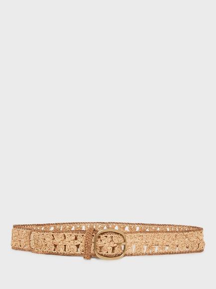 Gerard Darel Paloma Raffia Belt, Natural, Natural