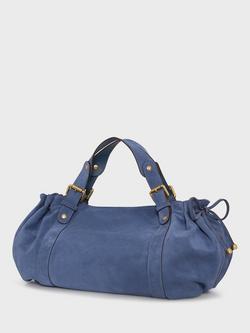 Gerard Darel 24H Suede Shoulder Bag - view 2, Cornflower