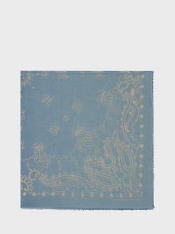 Gerard Darel Dorine Paisley Scarf, Indigo, Indigo