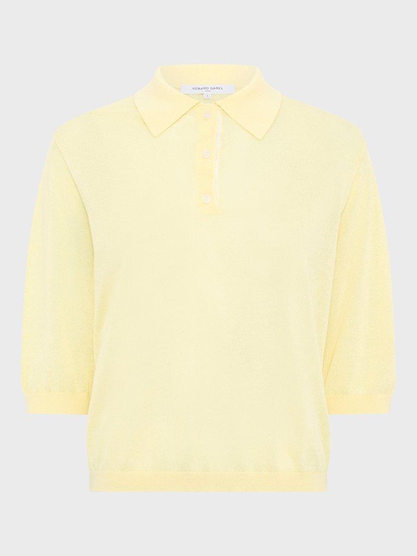Product image 1 of 1, which shows Gerard Darel Laika Polo Shirt, Yellow, 10