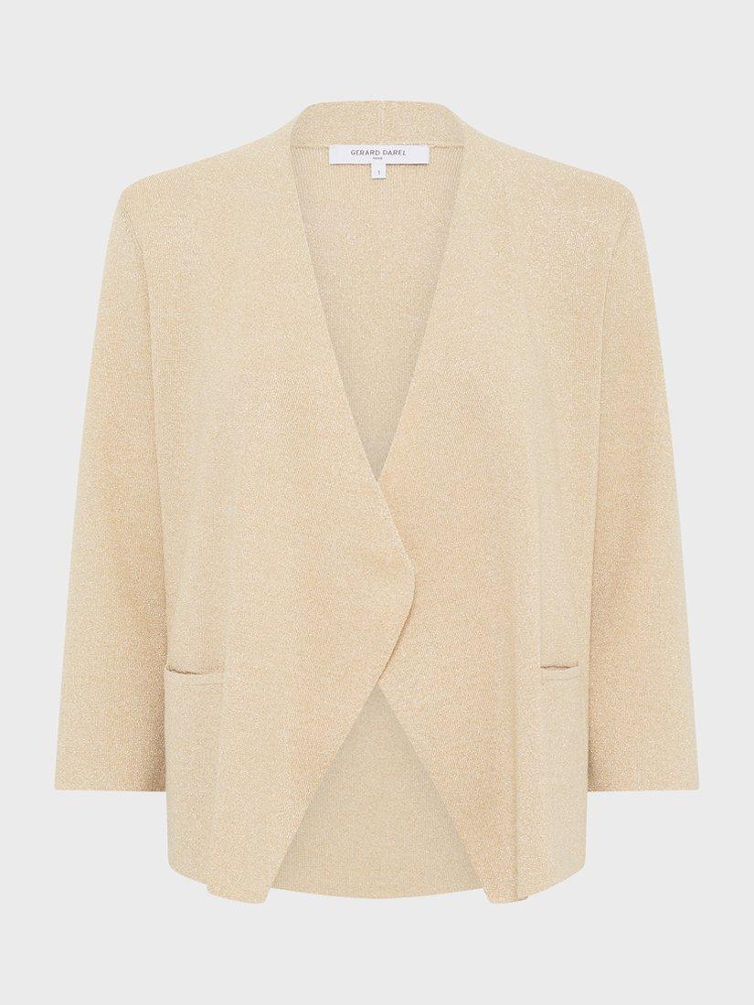 Product image 1 of 1, which shows Gerard Darel Lavina Cross Front Cardigan, Yellow, 10