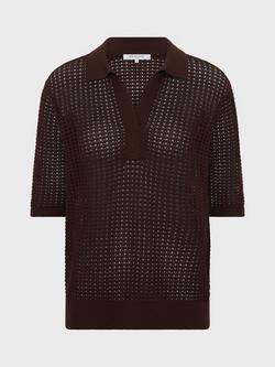 Gerard Darel Lianne Open Stitch Jumper, Brown, Brown