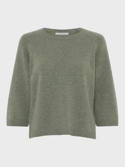 Gerard Darel Liviah Pure Cashmere Jumper, Khaki Green