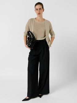 Gerard Darel Lorina Open Neck Cardigan, Natural, Natural