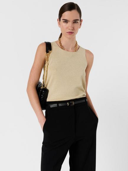 Gerard Darel Luana Sleeveless Knit Jumper, Yellow - view 2, Yellow