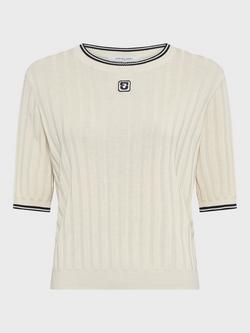Gerard Darel Lyra Cotton Modal Knit Jumper, Ecru