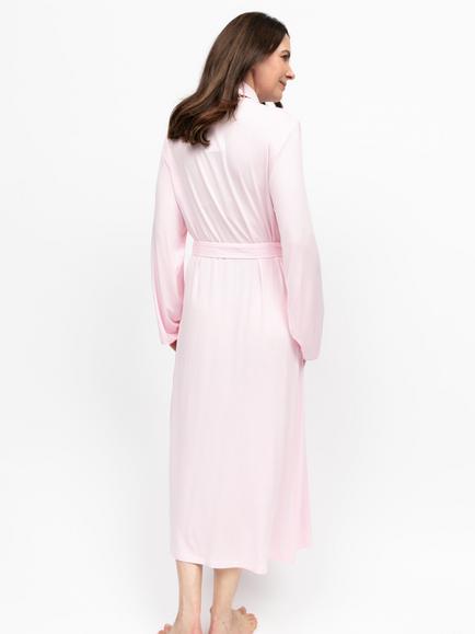 Nora Rose by Cyberjammies Samantha Lace Detail Dressing Gown, Pink - view 2, Pink