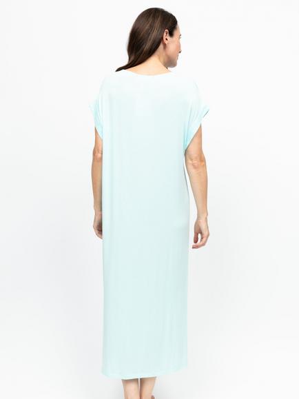 Nora Rose by Cyberjammies Juliette Cap Sleeve Nightdress, Mint - view 2, Mint