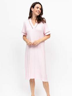 Nora Rose by Cyberjammies Samantha Lace Insert Nightdress, Pink, Pink