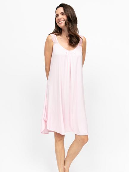 Nora Rose by Cyberjammies Samantha Jersey Swing Nightdress, Pink, Pink
