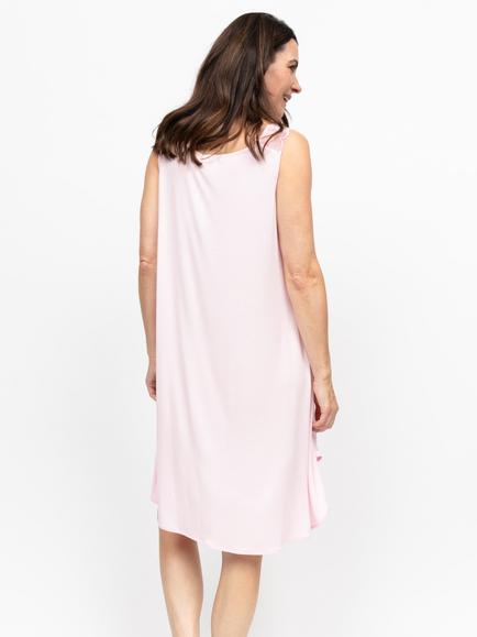 Nora Rose by Cyberjammies Samantha Jersey Swing Nightdress, Pink - view 2, Pink