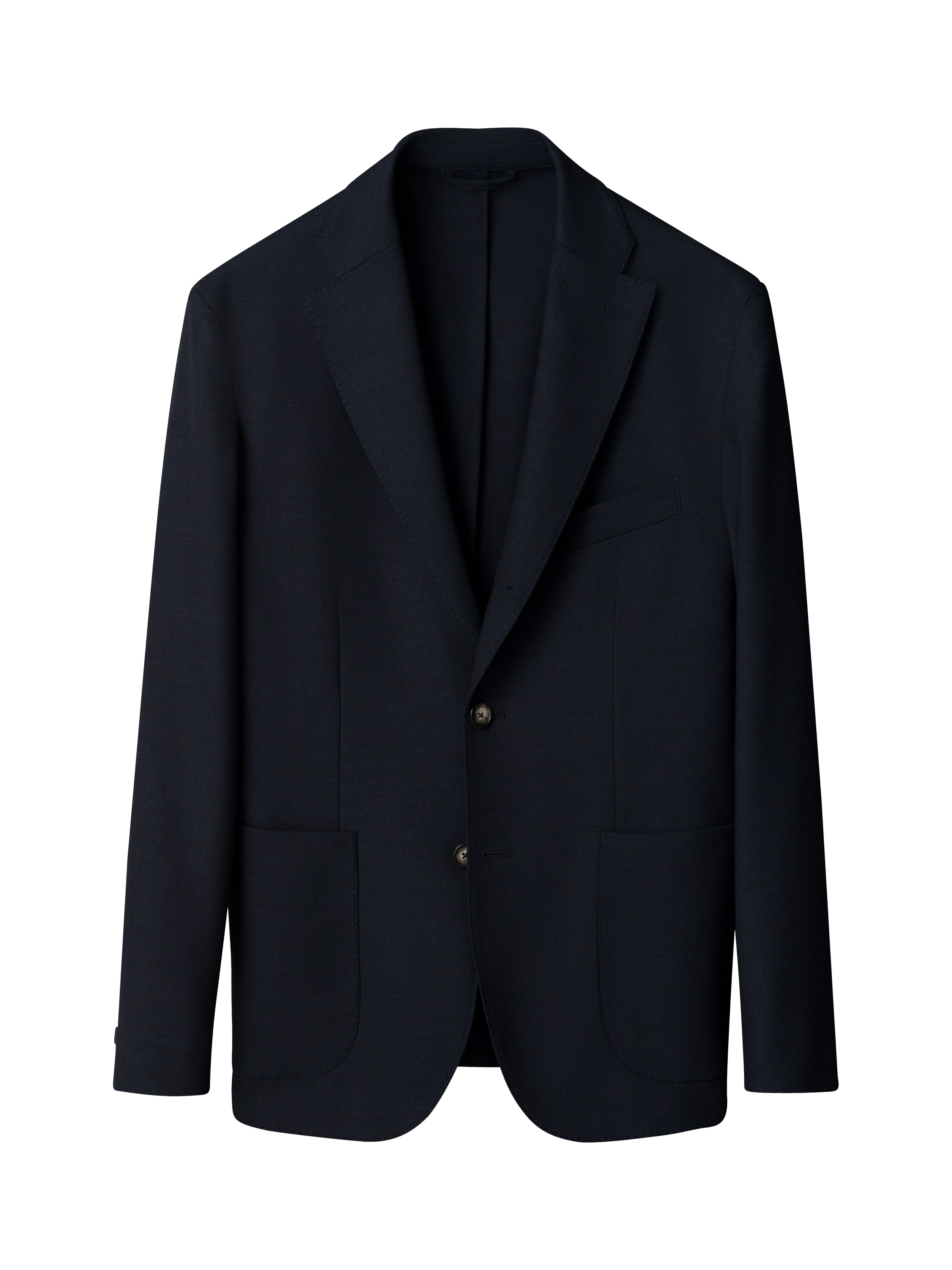 Product image 5 of 6, which shows Eton Soft Wool Blend Blazer, Navy, 38R