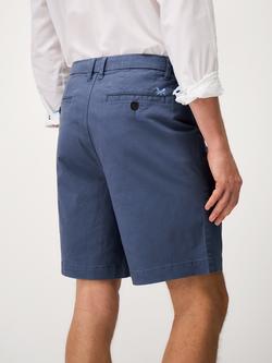 Crew Clothing Cotton Blend Chino Shorts, Airforce Blue - view 2, Airforce Blue
