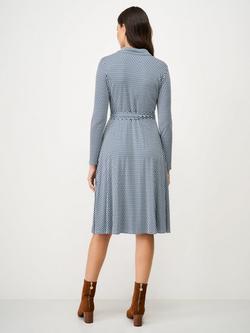 Crew Clothing Emma Geometric Shirt Dress containing LENZING™ ECOVERO™ Viscose, Emerald Green - view 2, Emerald Green