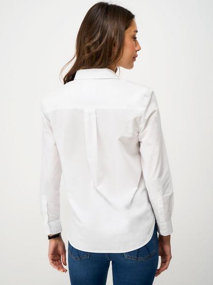 Crew Clothing Relaxed Fit Poplin Shirt, White - view 2, White