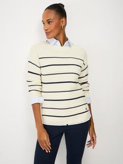 Crew Clothing Cotton Mix Tali Jumper, Cream, Cream