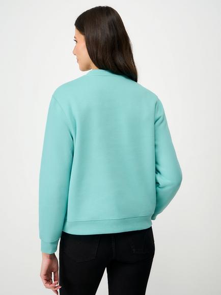 Crew Clothing Crew Neck Logo Sweatshirt - view 2, Light Blue
