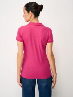 Crew Clothing Classic Polo Shirt, Raspberry Pink - view 2, Raspberry Pink