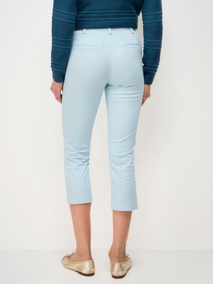 Crew Clothing Tailored Cropped Chinos - view 2, Airforce Blue