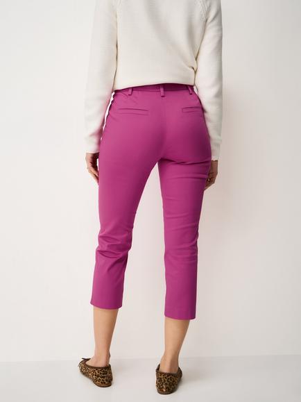 Crew Clothing Tailored Cropped Chinos - view 2, Fuchsia