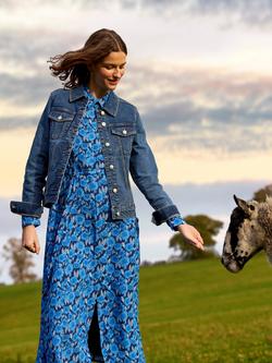 Crew Clothing Western Denim Jacket, Mid Blue, Mid Blue