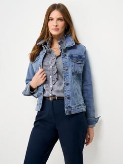 Crew Clothing Western Denim Jacket, Light Blue