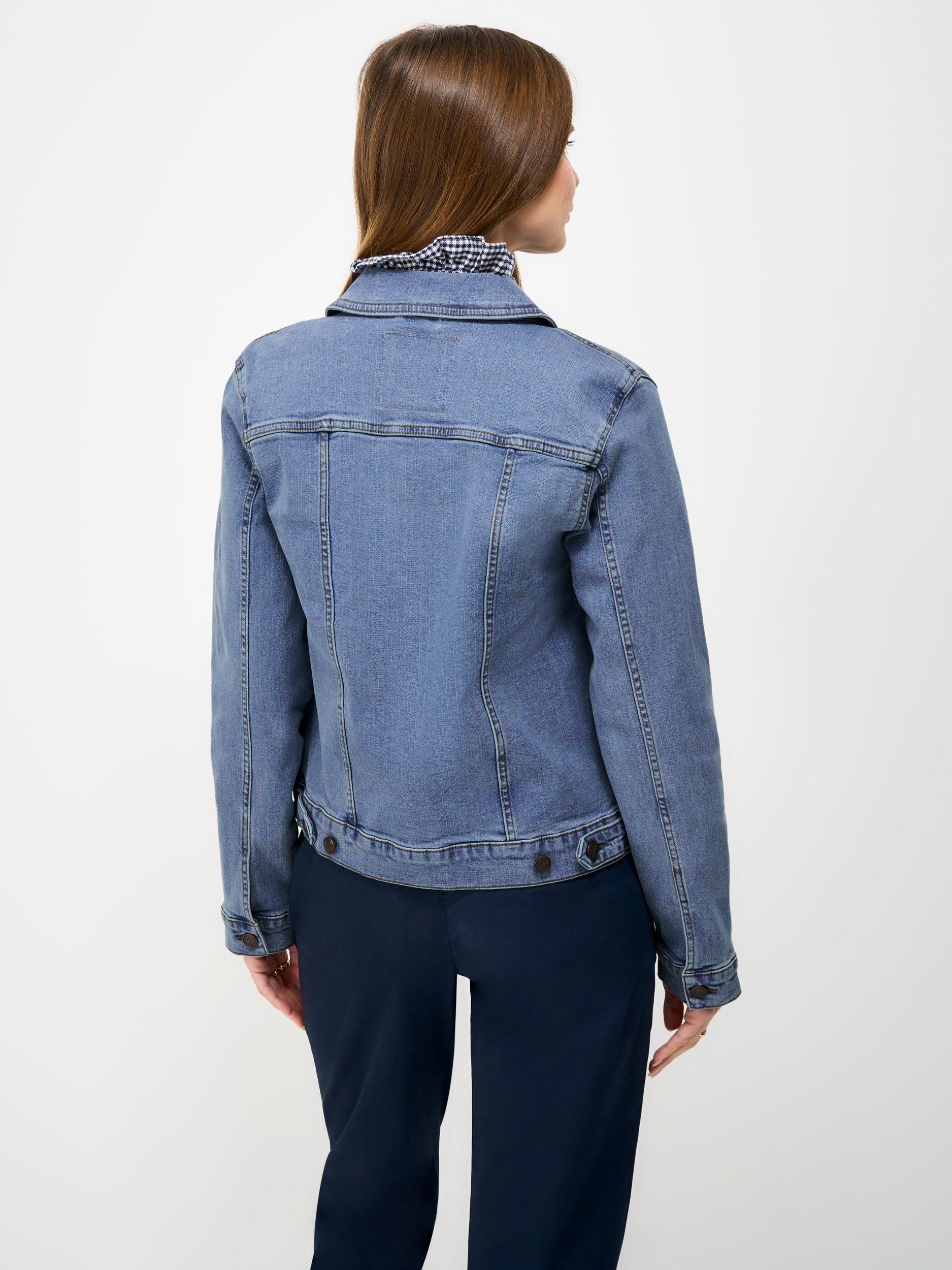 Product image 2 of 5, which shows Crew Clothing Western Denim Jacket, Light Blue, 8