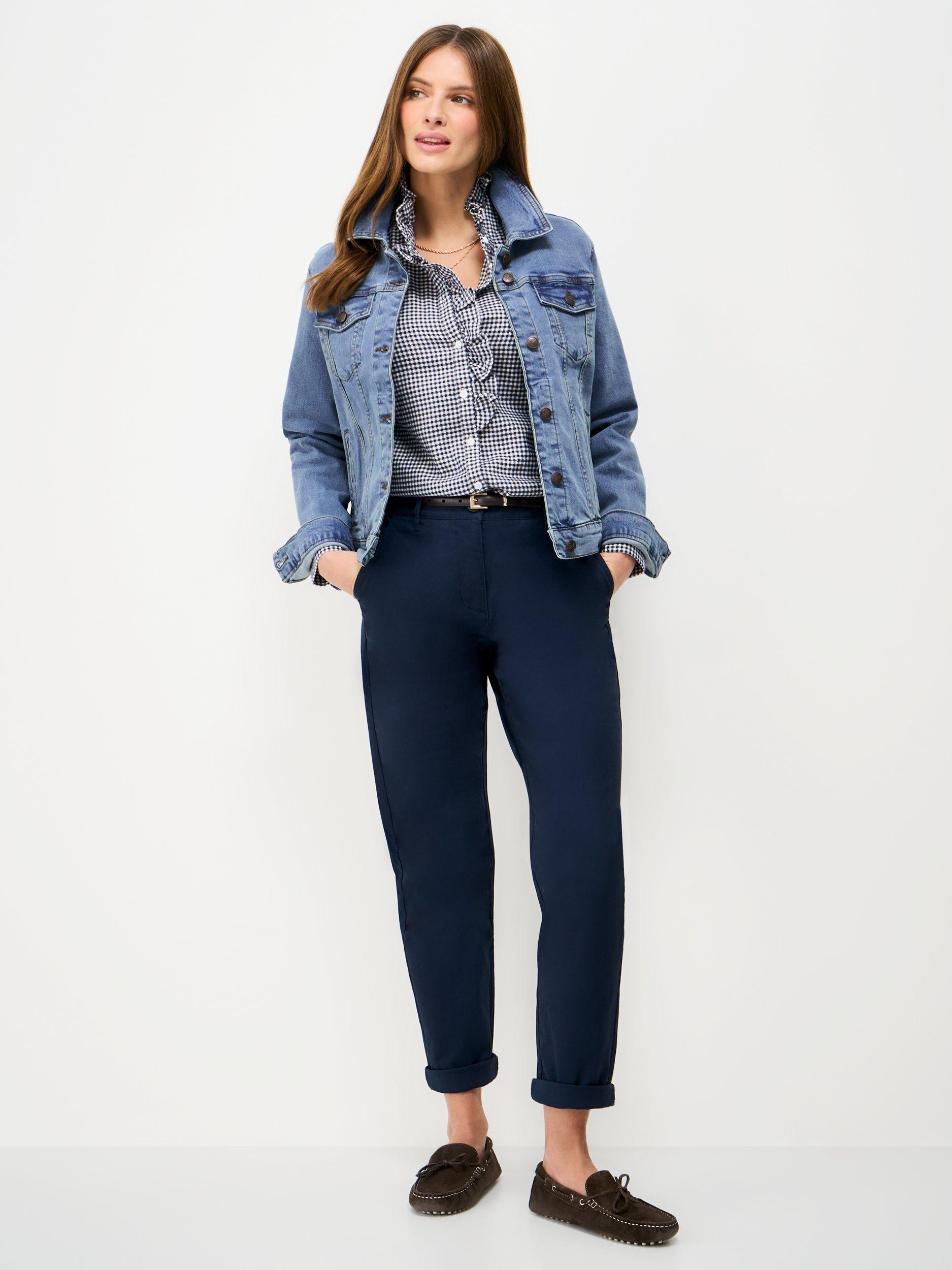 Product image 3 of 5, which shows Crew Clothing Western Denim Jacket, Light Blue, 8