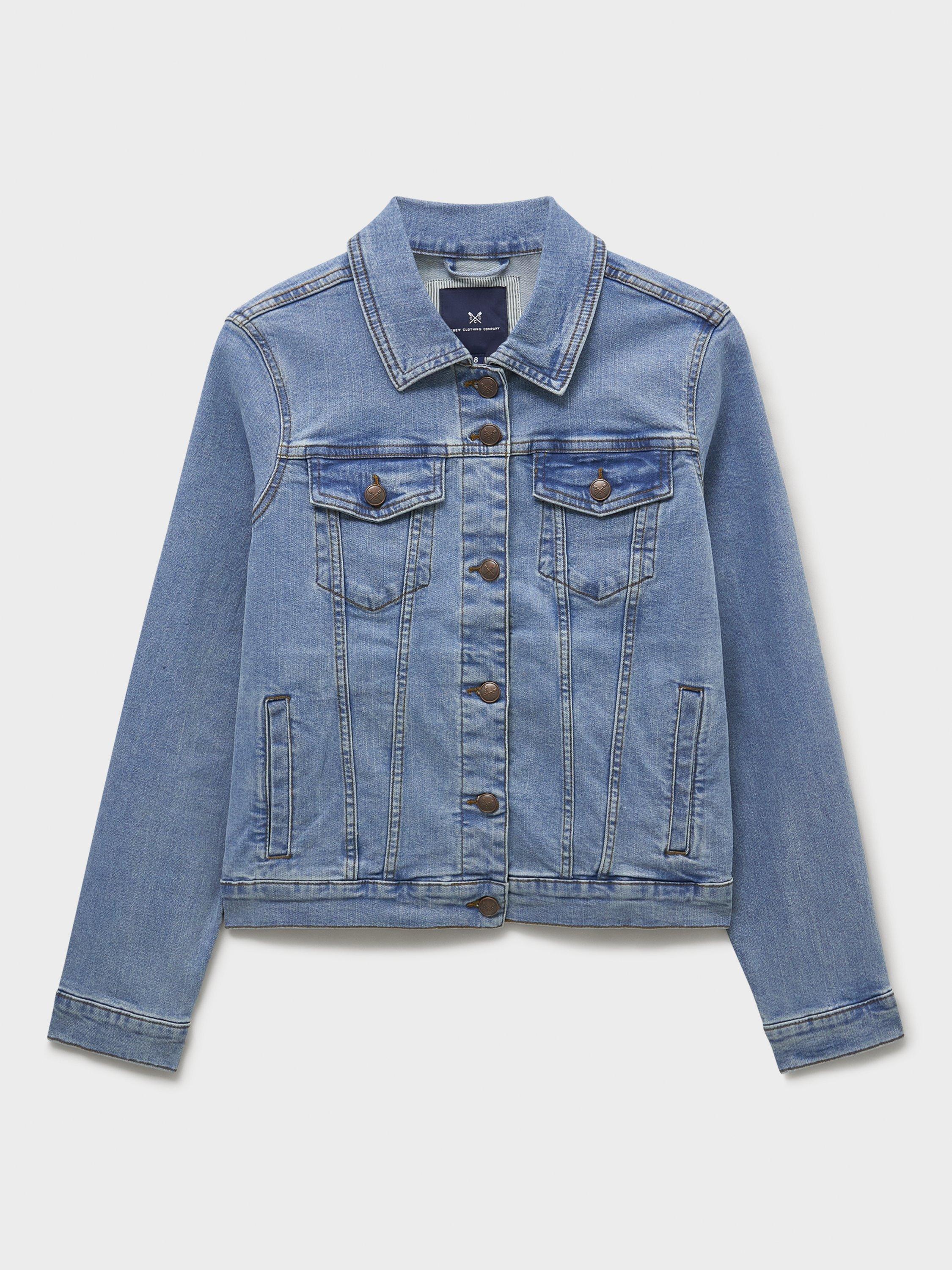 Product image 5 of 5, which shows Crew Clothing Western Denim Jacket, Light Blue, 8