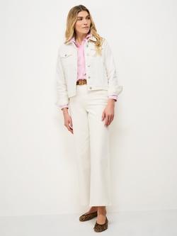 Crew Clothing Western Denim Jacket, White