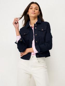 Crew Clothing Western Denim Jacket, Dark Blue