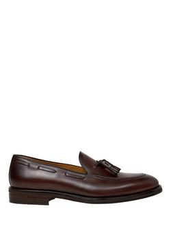 Hackett London Leather Loafers, Dark Brown, Dark Brown