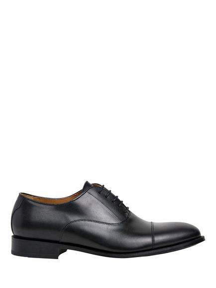Hackett London Leather Oxford Shoes, Black, Black