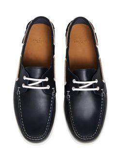 Hackett London Deck One Boat Shoes - view 2, Blue Ocean