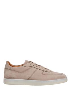 Hackett London Brompton Nubuck Trainers, Sand Beige, Sand Beige
